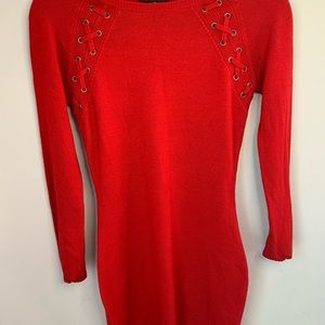 Red Sweater Dress